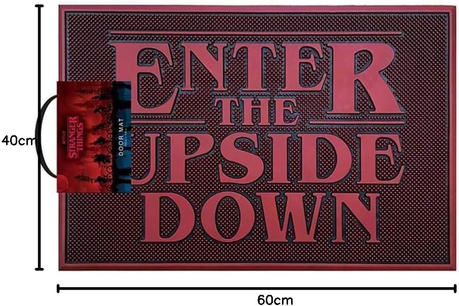Zerbino in gomma Stranger Things Enter The Upside Down Cm 60X40 - Gp85485 Zerbino in gomma Stranger Things Enter The Upside Down Cm 60X40 - Gp85485